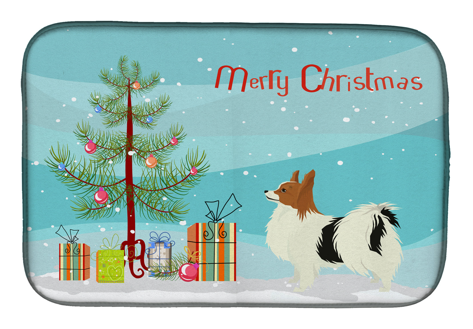 Papillon Christmas Tree Dish Drying Mat CK3553DDM  the-store.com.