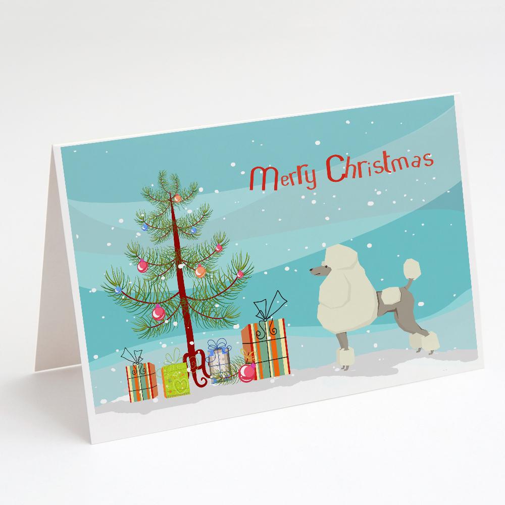 Buy this Poodle Christmas Tree Greeting Cards and Envelopes Pack of 8