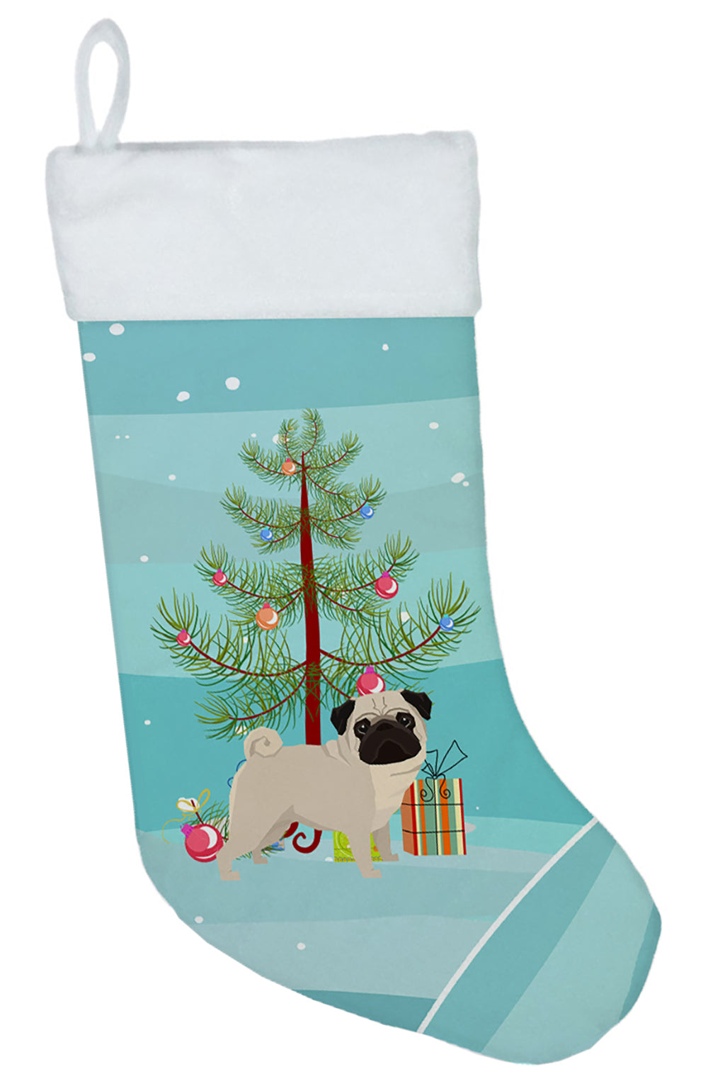 Pug Christmas Tree Christmas Stocking CK3557CS  the-store.com.