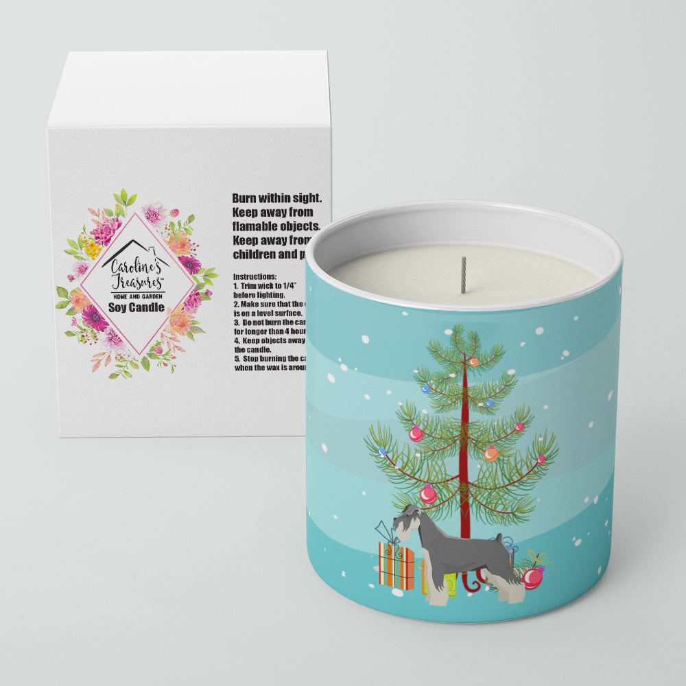 Schnauzer Christmas Tree 10 oz Decorative Soy Candle - the-store.com