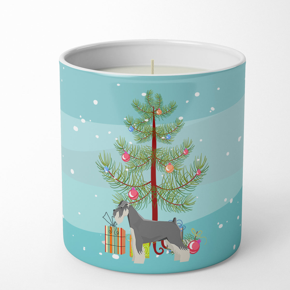 Buy this Schnauzer Christmas Tree 10 oz Decorative Soy Candle