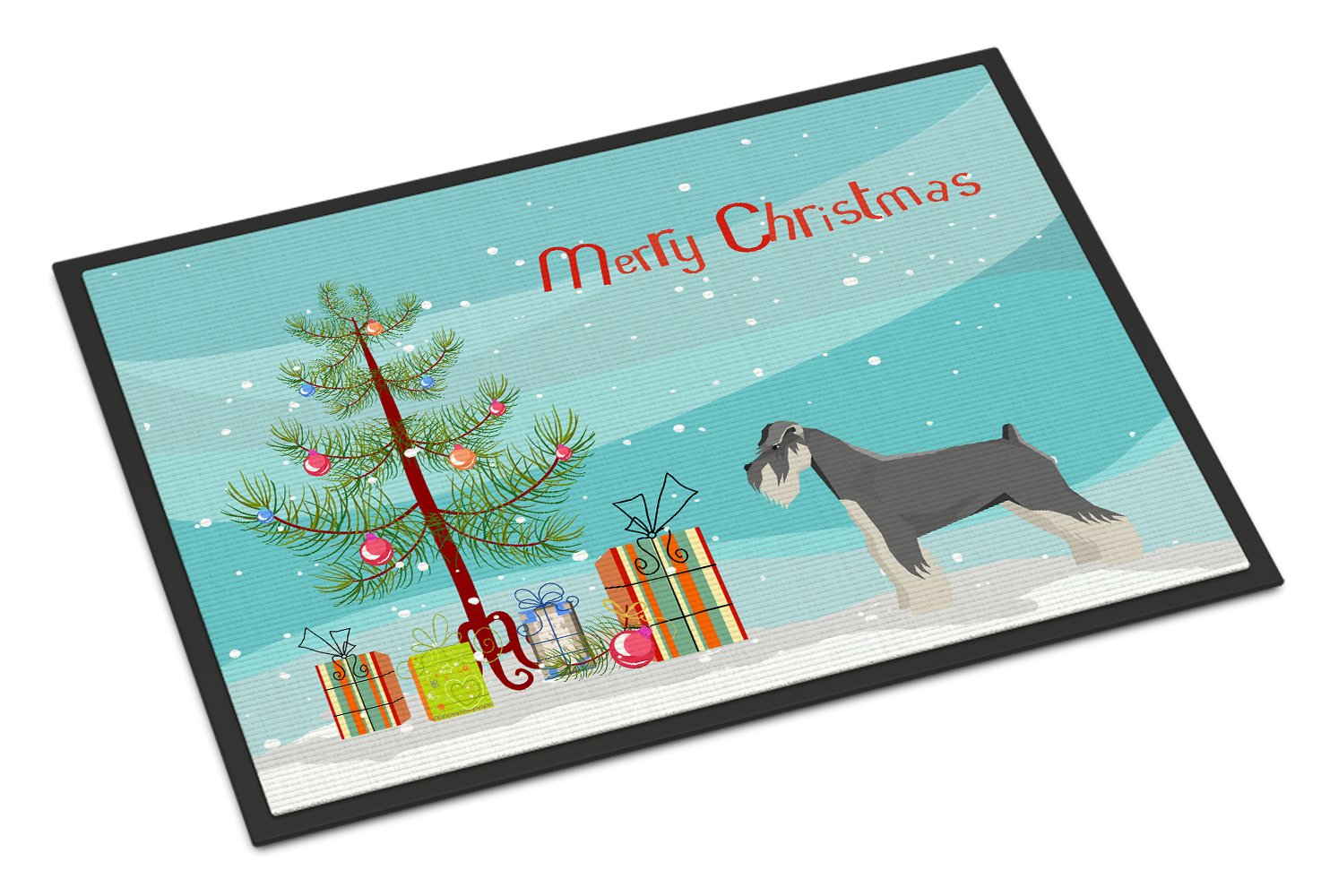 Schnauzer Christmas Tree Indoor or Outdoor Mat 24x36 CK3559JMAT by Caroline's Treasures