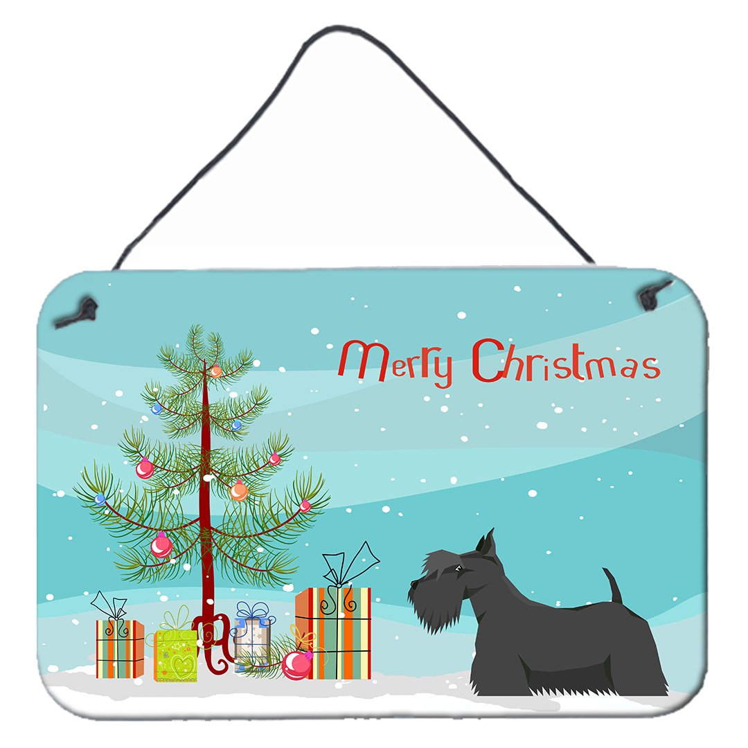 Scottish Terrier Christmas Tree Wall or Door Hanging Prints CK3560DS812 by Caroline's Treasures