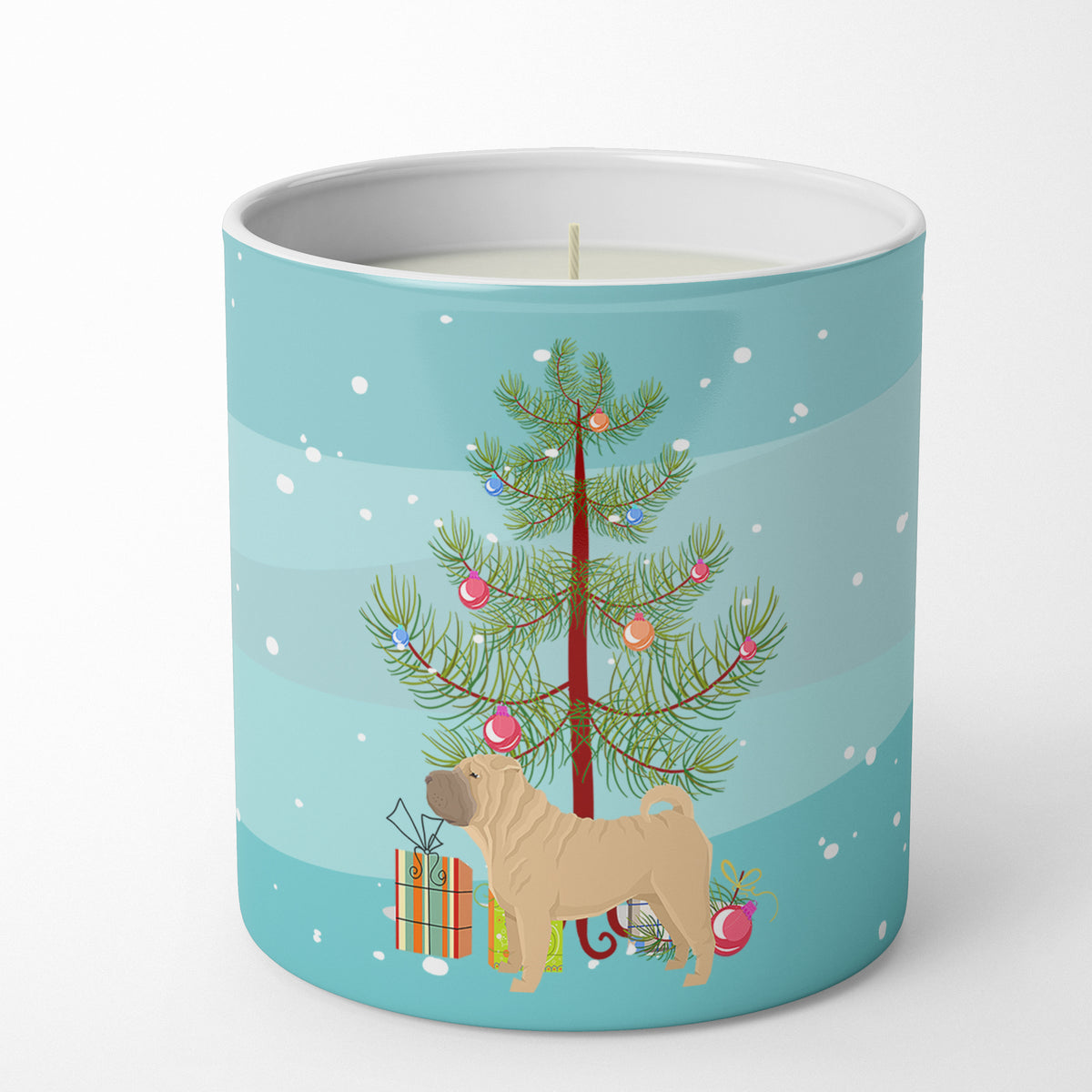 Buy this Shar Pei Christmas Tree 10 oz Decorative Soy Candle