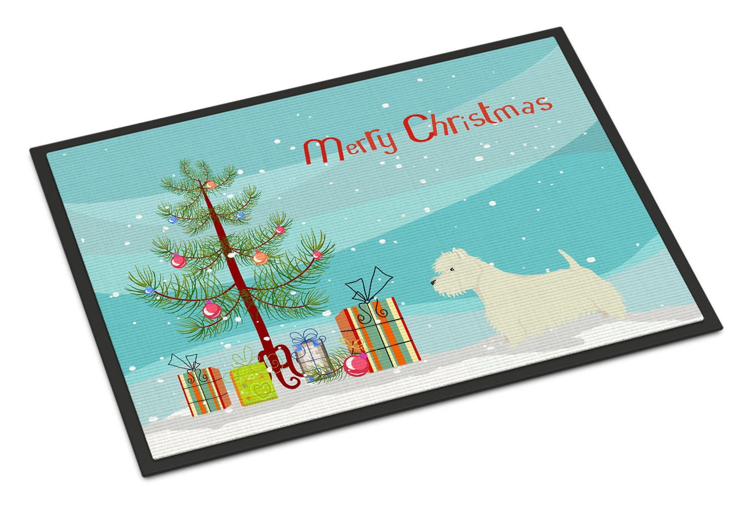 Westie Christmas Tree Indoor or Outdoor Mat 24x36 CK3569JMAT by Caroline's Treasures