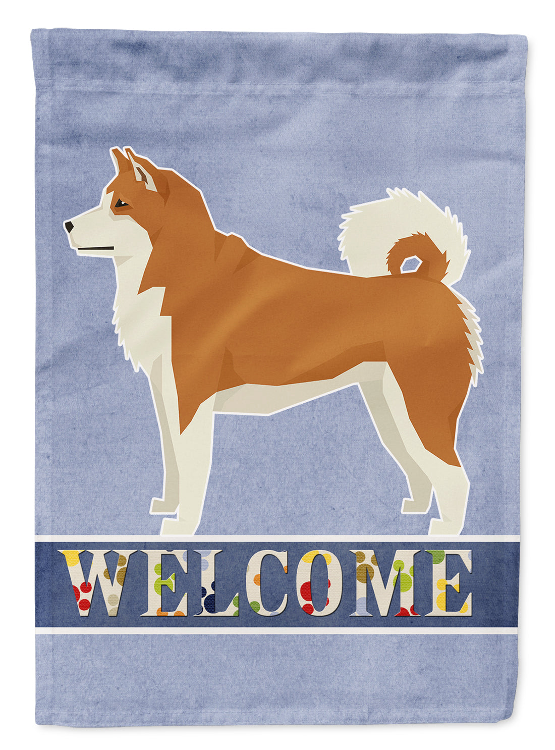 Akita Welcome Flag Garden Size CK3571GF  the-store.com.