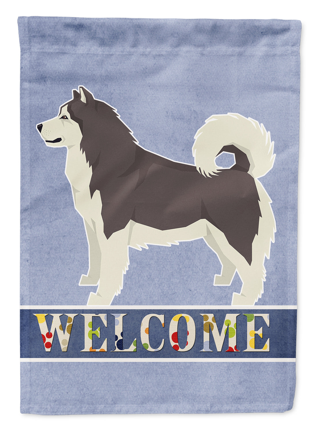 Alaskan Malamute Welcome Flag Canvas House Size CK3572CHF  the-store.com.