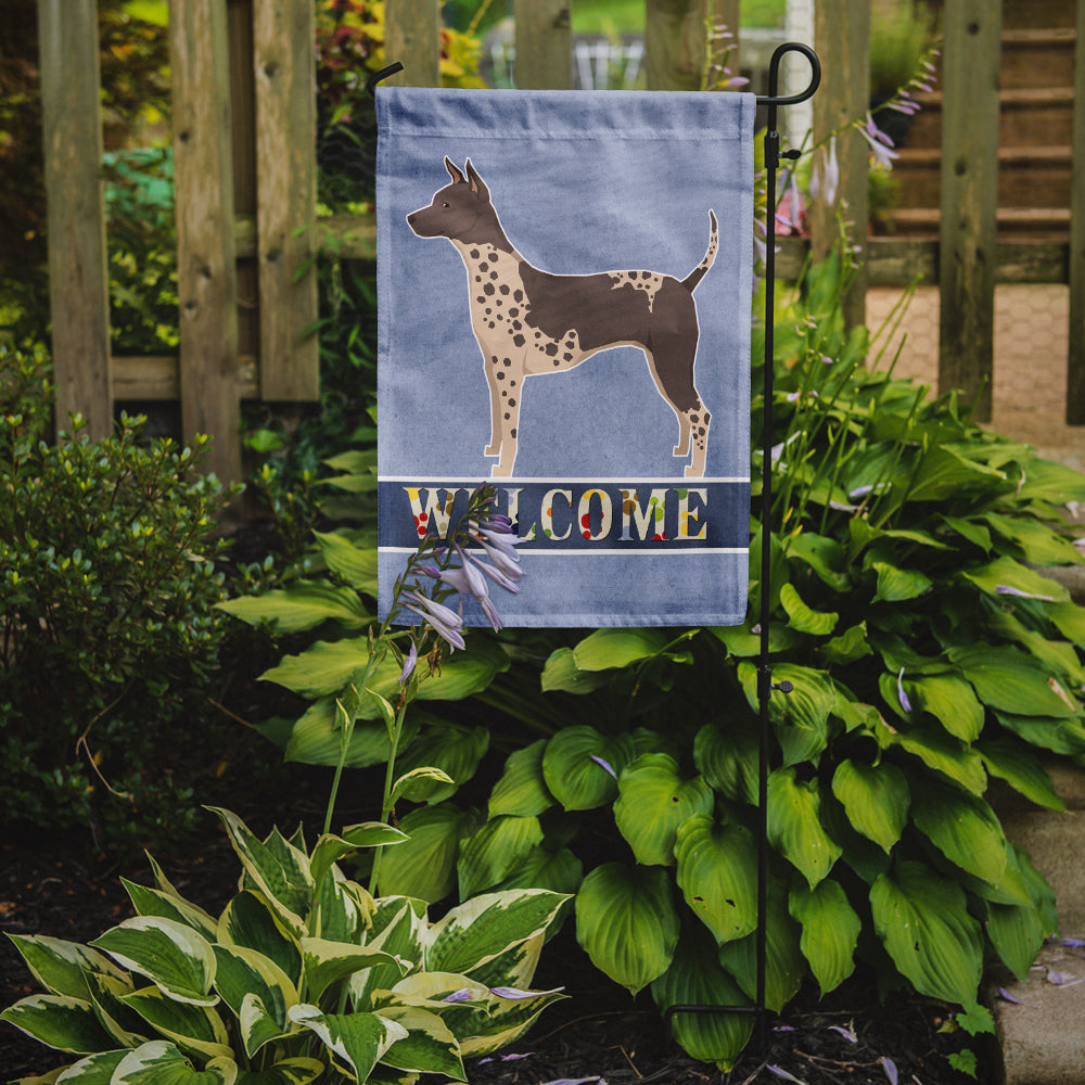 American Hairless Terrier Welcome Flag Garden Size CK3573GF  the-store.com.