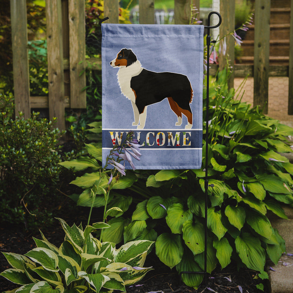 Australian Shepherd Welcome Flag Garden Size CK3575GF  the-store.com.