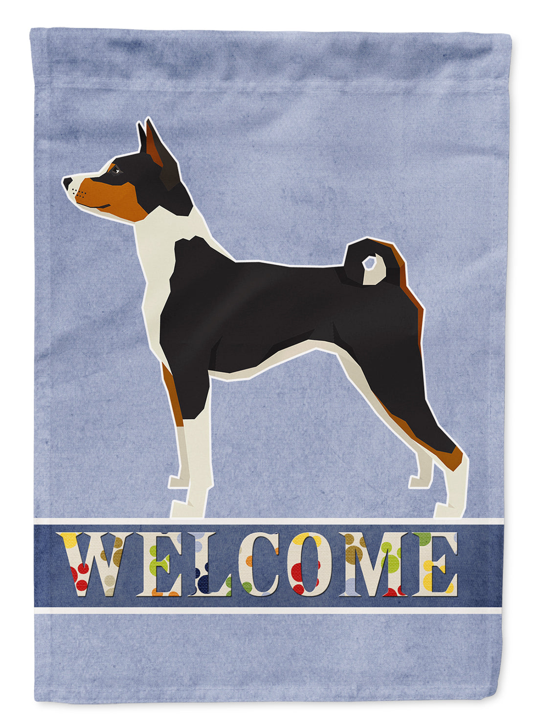 Basenji Welcome Flag Garden Size CK3576GF  the-store.com.