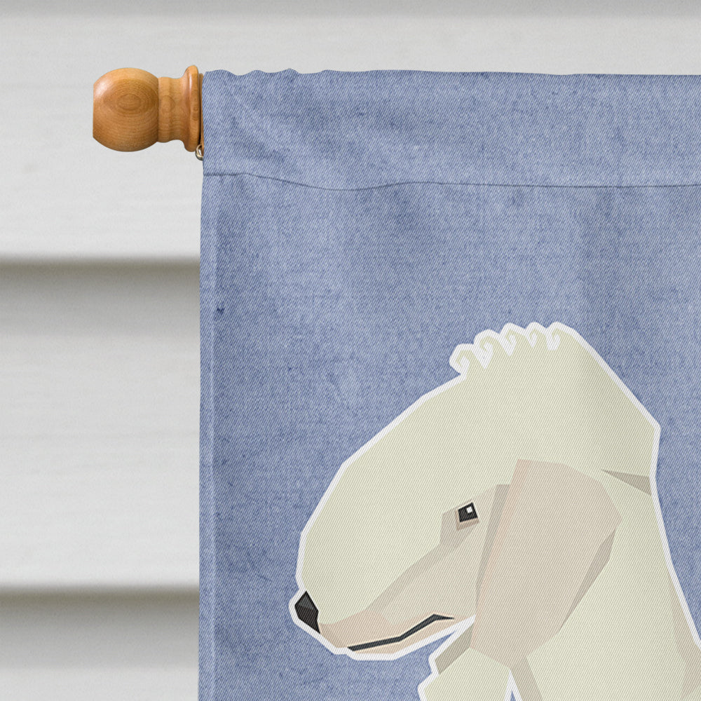 Bedlington Terrier Welcome Flag Canvas House Size CK3579CHF  the-store.com.