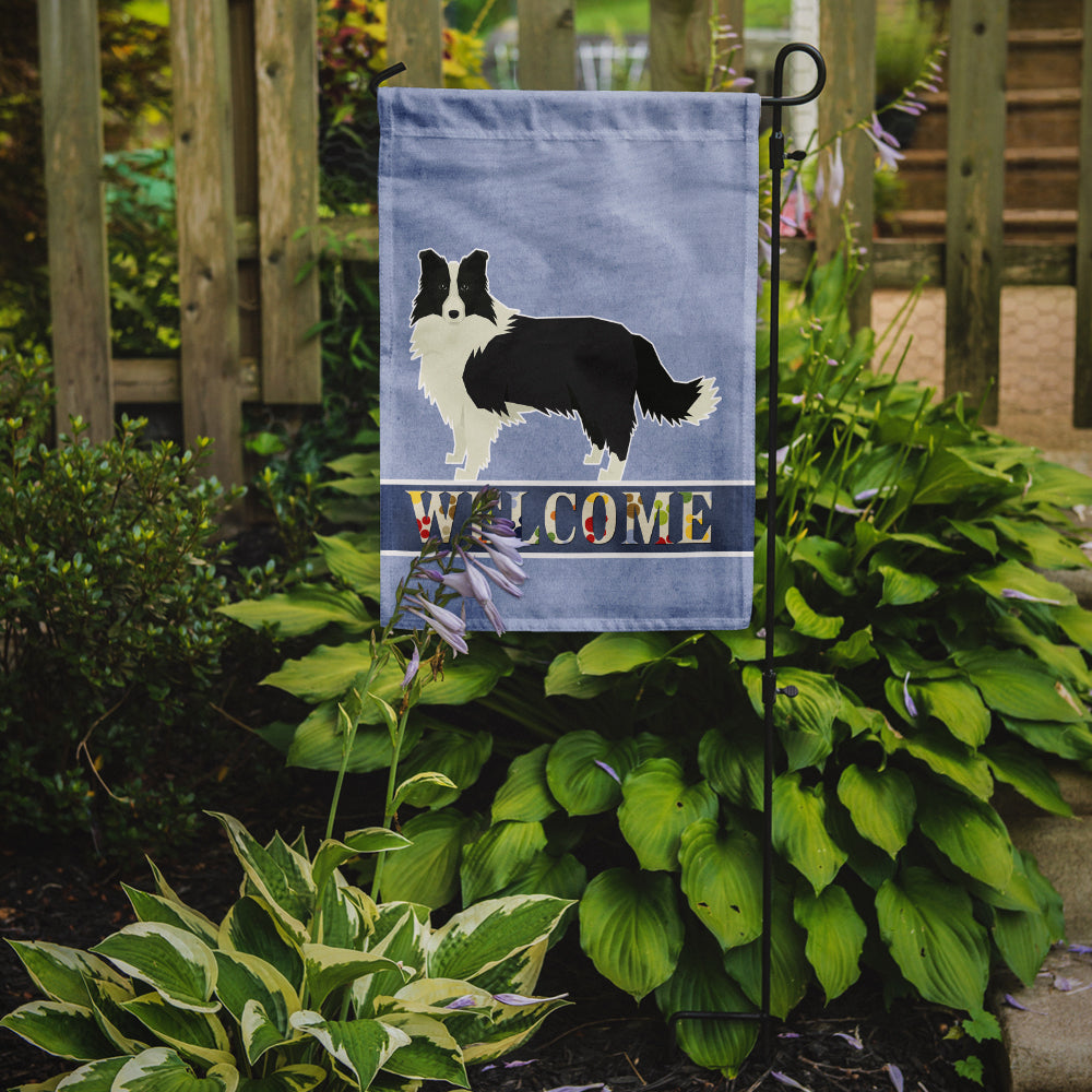 Border Collie Welcome Flag Garden Size CK3581GF  the-store.com.