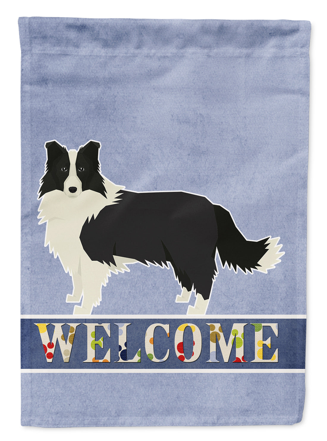 Border Collie Welcome Flag Garden Size CK3581GF  the-store.com.