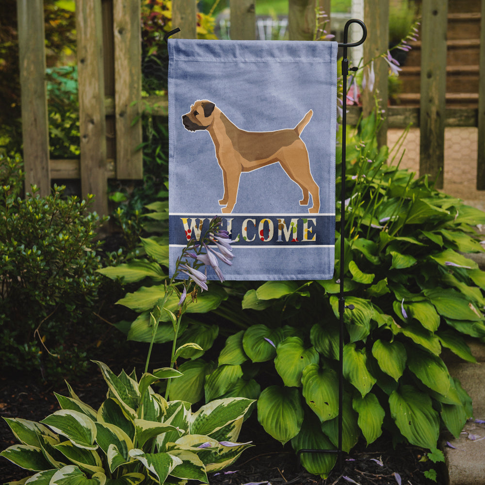 Border Terrier Welcome Flag Garden Size CK3582GF  the-store.com.