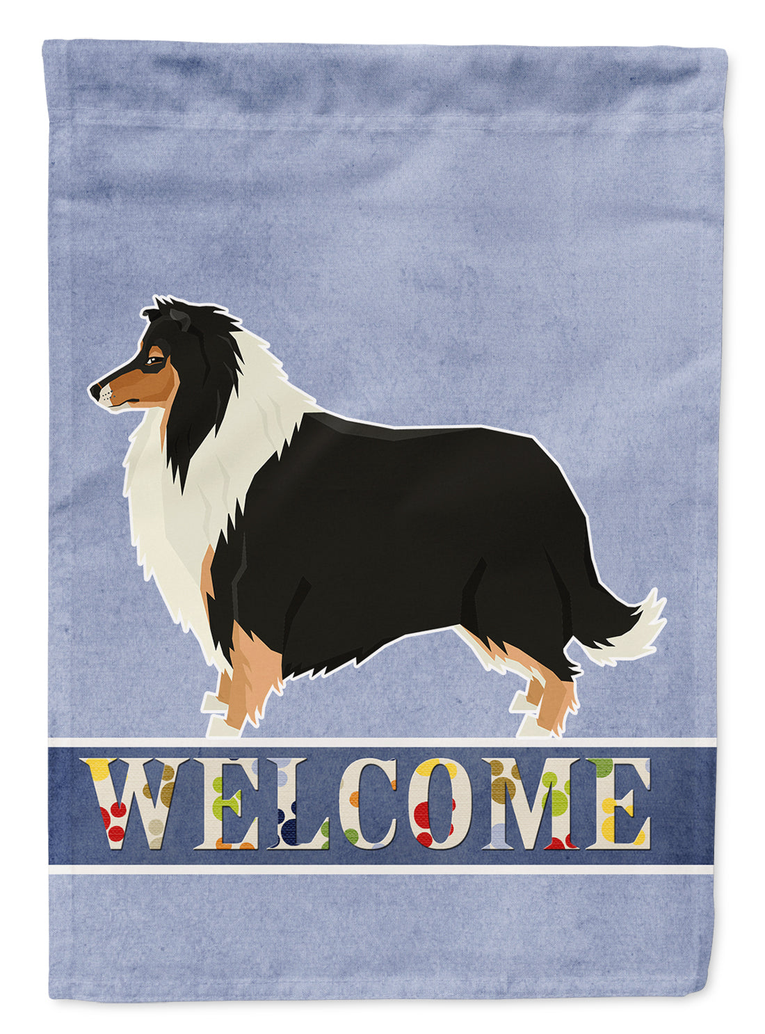 Collie Welcome Flag Garden Size CK3591GF  the-store.com.