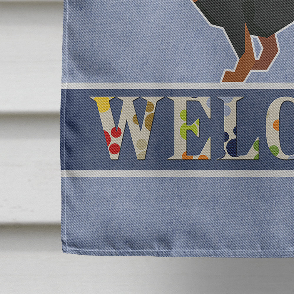 Dachshund Welcome Flag Canvas House Size CK3592CHF  the-store.com.