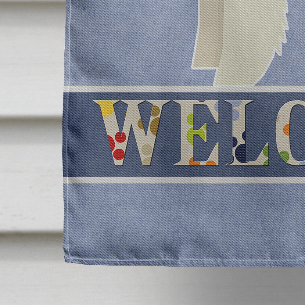 Fox Terrier Welcome Flag Canvas House Size CK3597CHF  the-store.com.