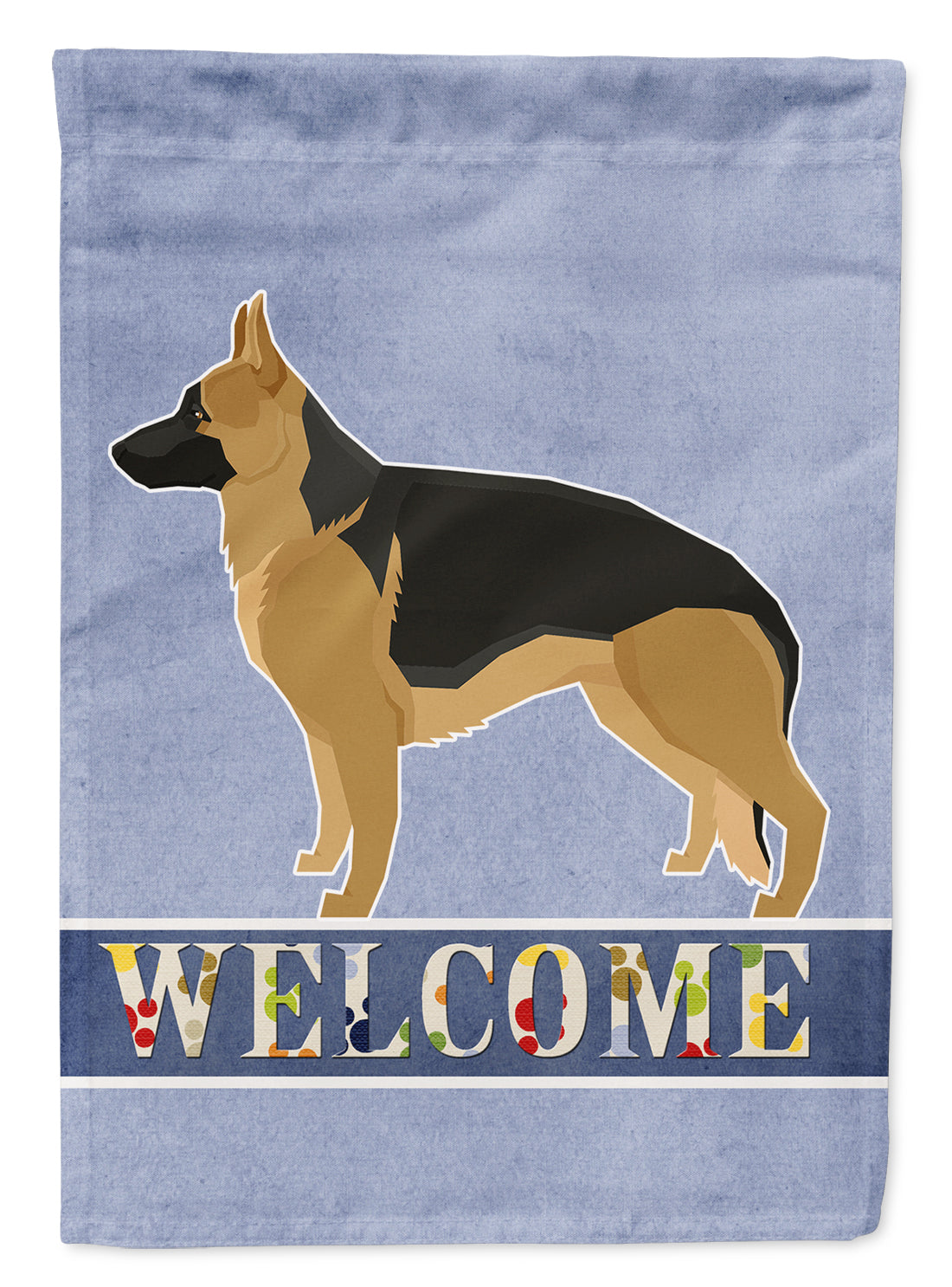 German Shepherd Welcome Flag Garden Size CK3599GF  the-store.com.