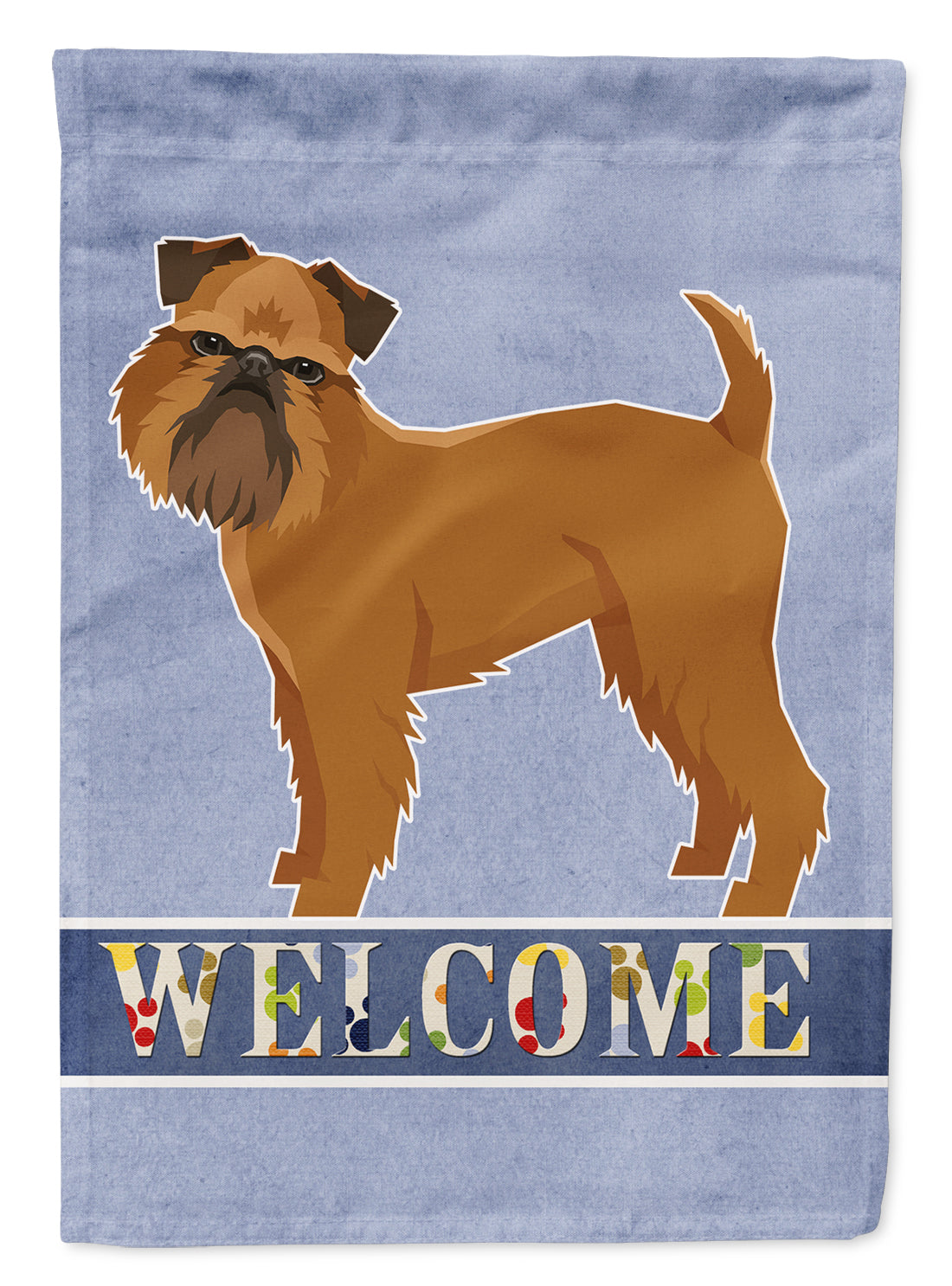 Brussels Griffon Welcome Flag Canvas House Size CK3603CHF  the-store.com.