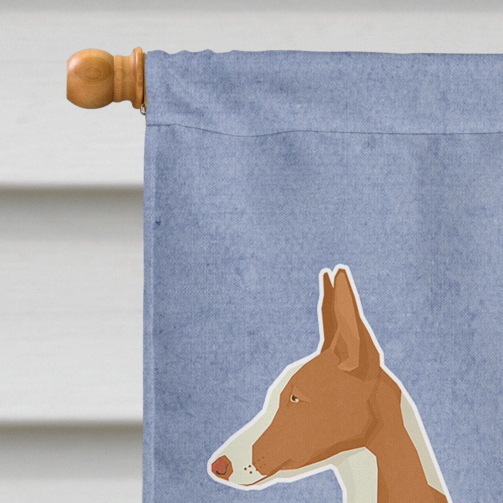 Ibizan Hound Welcome Flag Canvas House Size CK3604CHF  the-store.com.