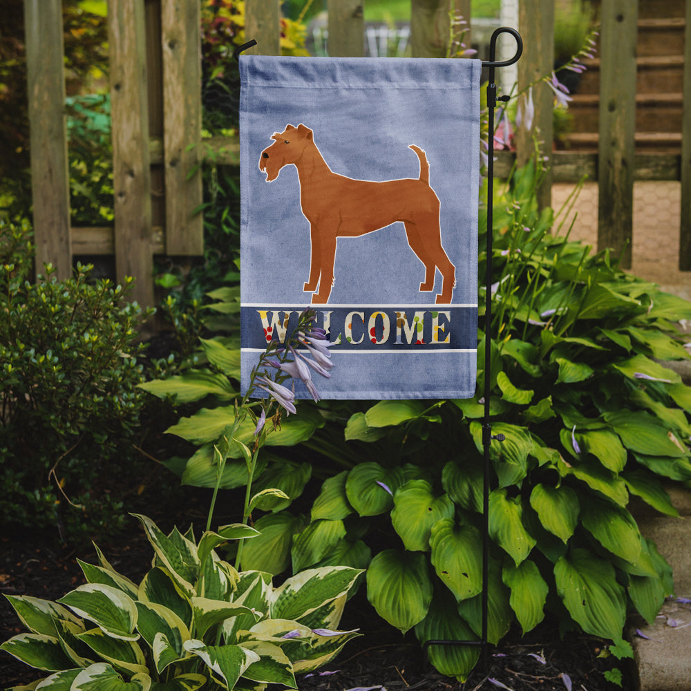 Irish Terrier Welcome Flag Garden Size CK3605GF  the-store.com.