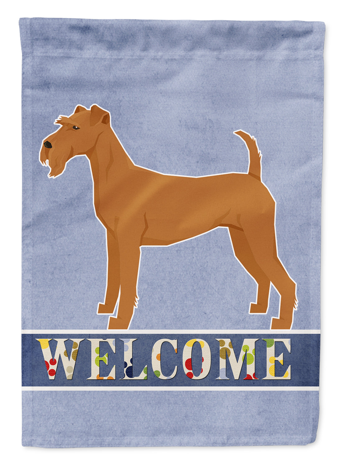 Irish Terrier Welcome Flag Garden Size CK3605GF  the-store.com.