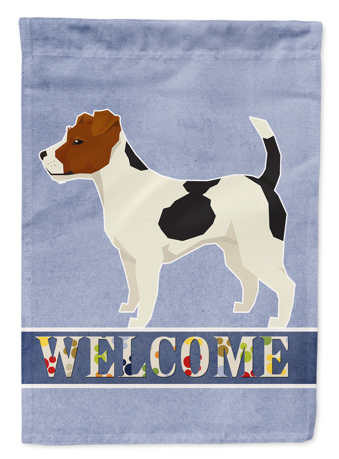 Jack Russell Terrier Welcome Flag Canvas House Size CK3606CHF  the-store.com.