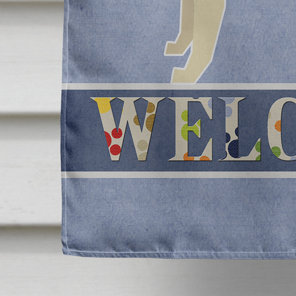 Labrador Retriever Welcome Flag Canvas House Size CK3608CHF  the-store.com.