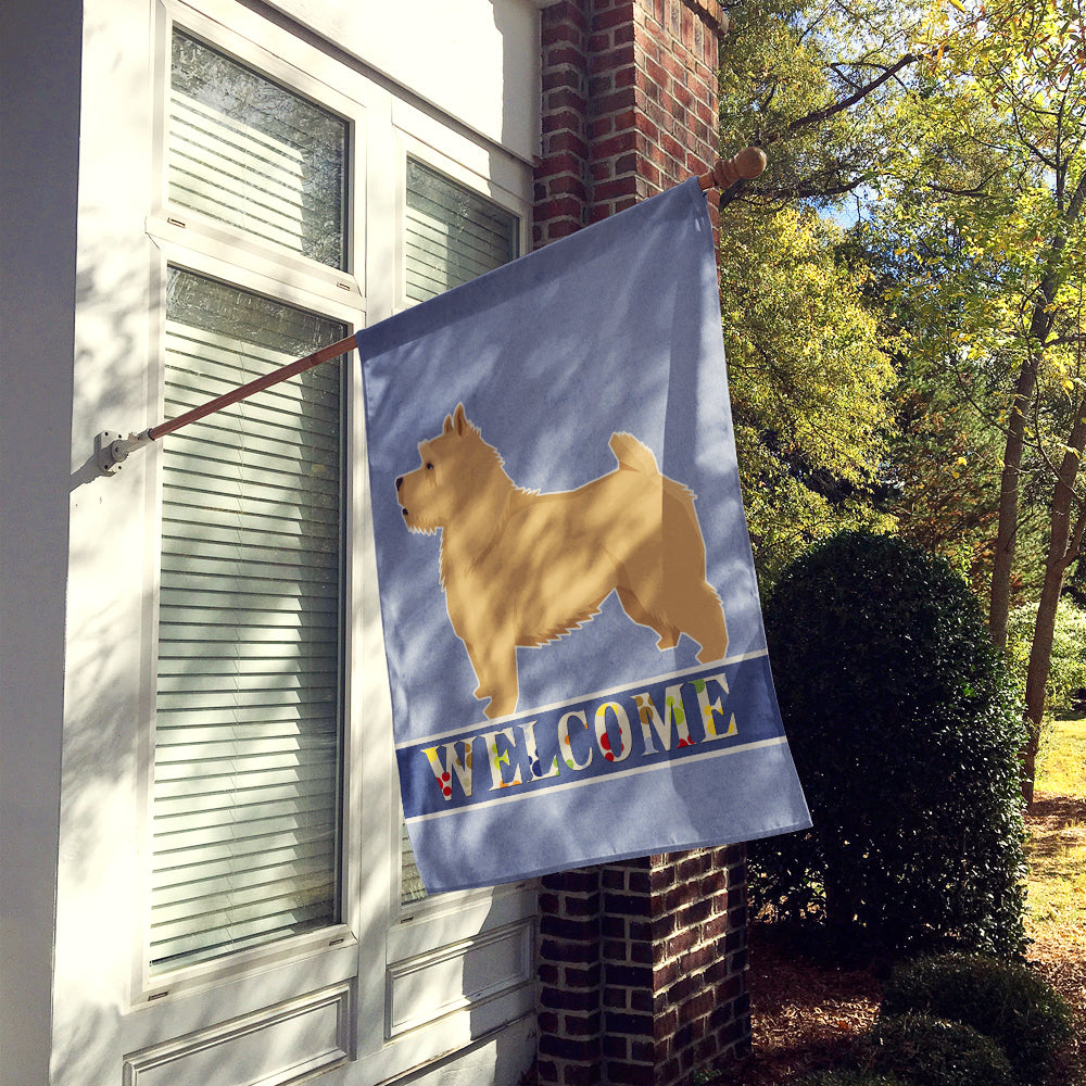 Norwich Terrier Welcome Flag Canvas House Size CK3610CHF  the-store.com.