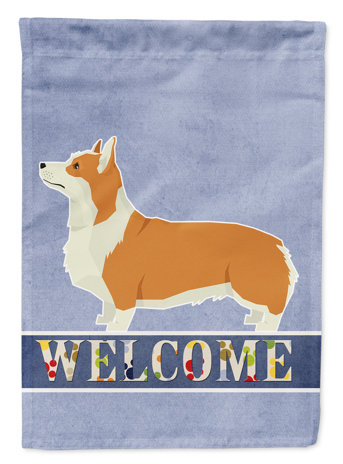 Pembroke Corgi Welcome Flag Canvas House Size CK3613CHF  the-store.com.