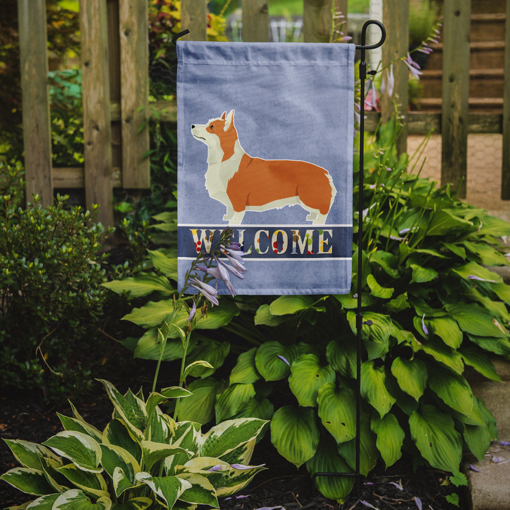 Pembroke Corgi Welcome Flag Garden Size CK3613GF  the-store.com.