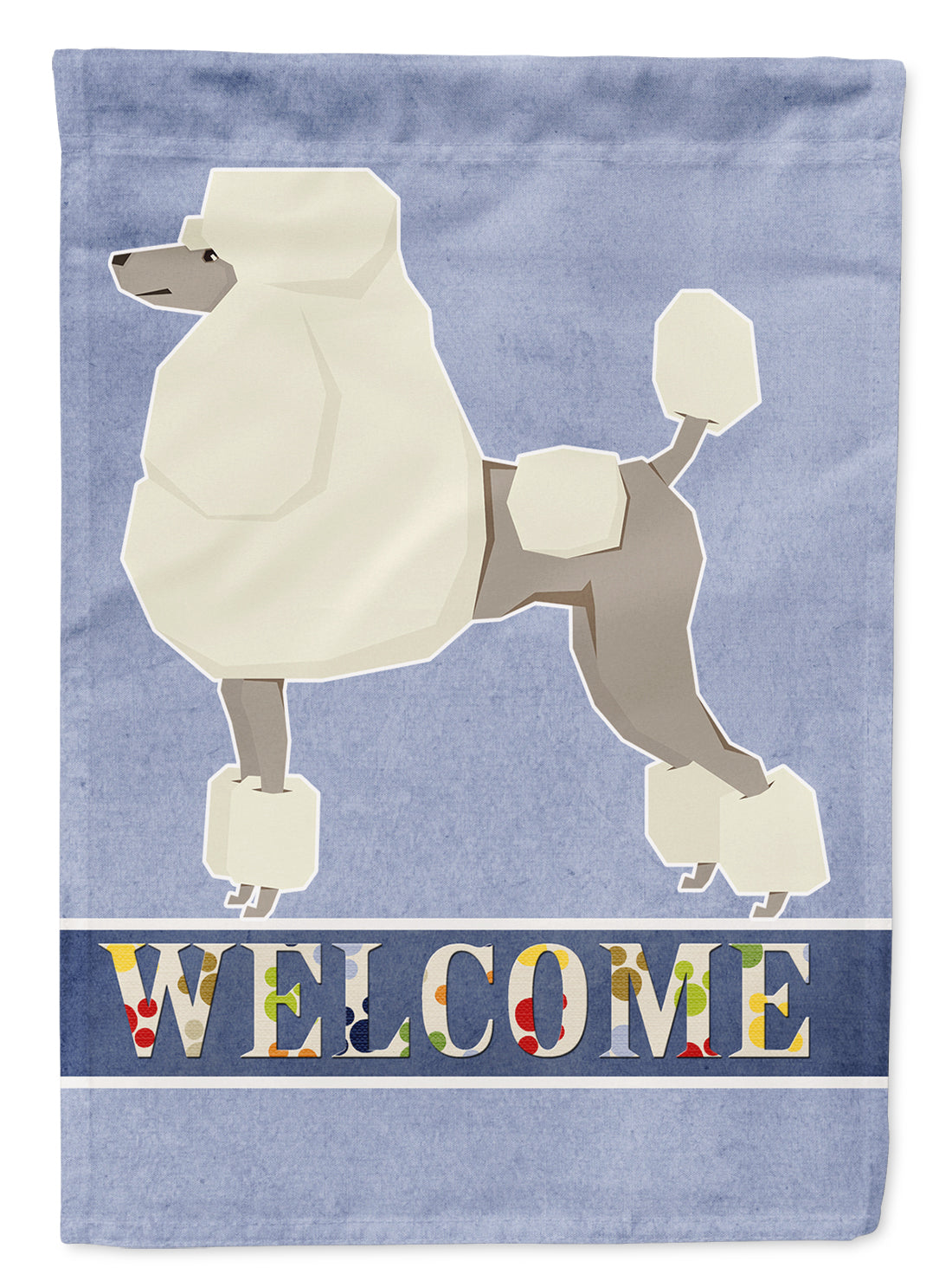 Poodle Welcome Flag Canvas House Size CK3615CHF  the-store.com.