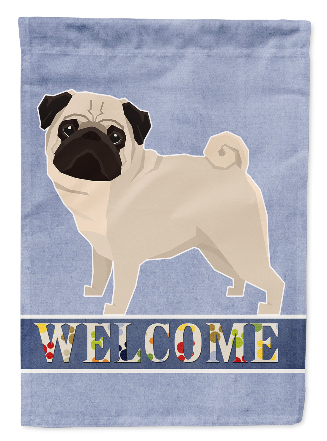 Pug Welcome Flag Garden Size CK3616GF  the-store.com.