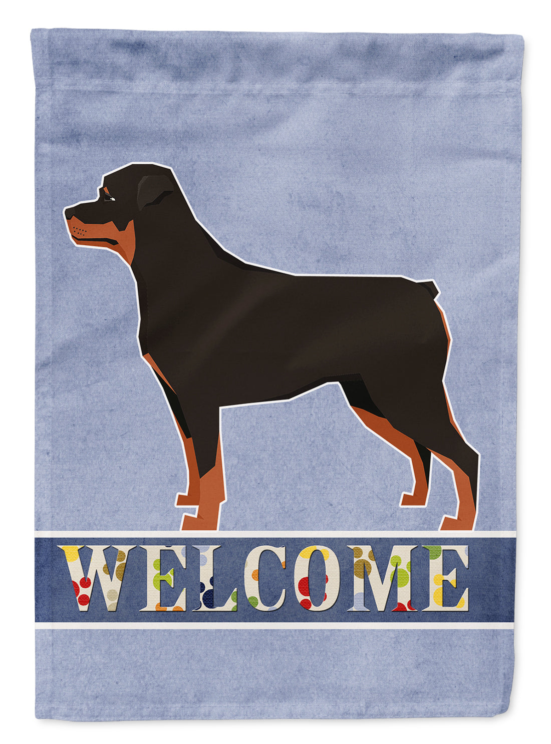 Rottweiler Welcome Flag Garden Size CK3617GF  the-store.com.