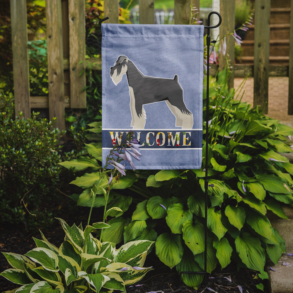 Schnauzer Welcome Flag Garden Size CK3618GF  the-store.com.