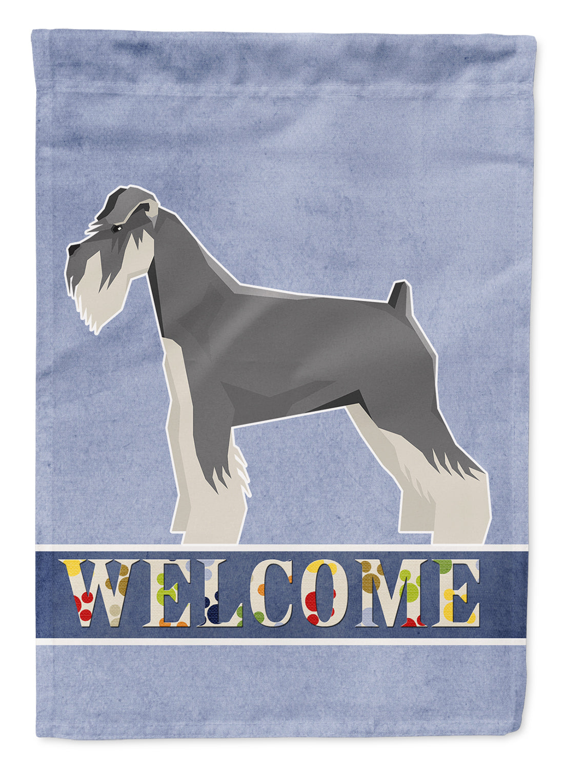 Schnauzer Welcome Flag Garden Size CK3618GF  the-store.com.