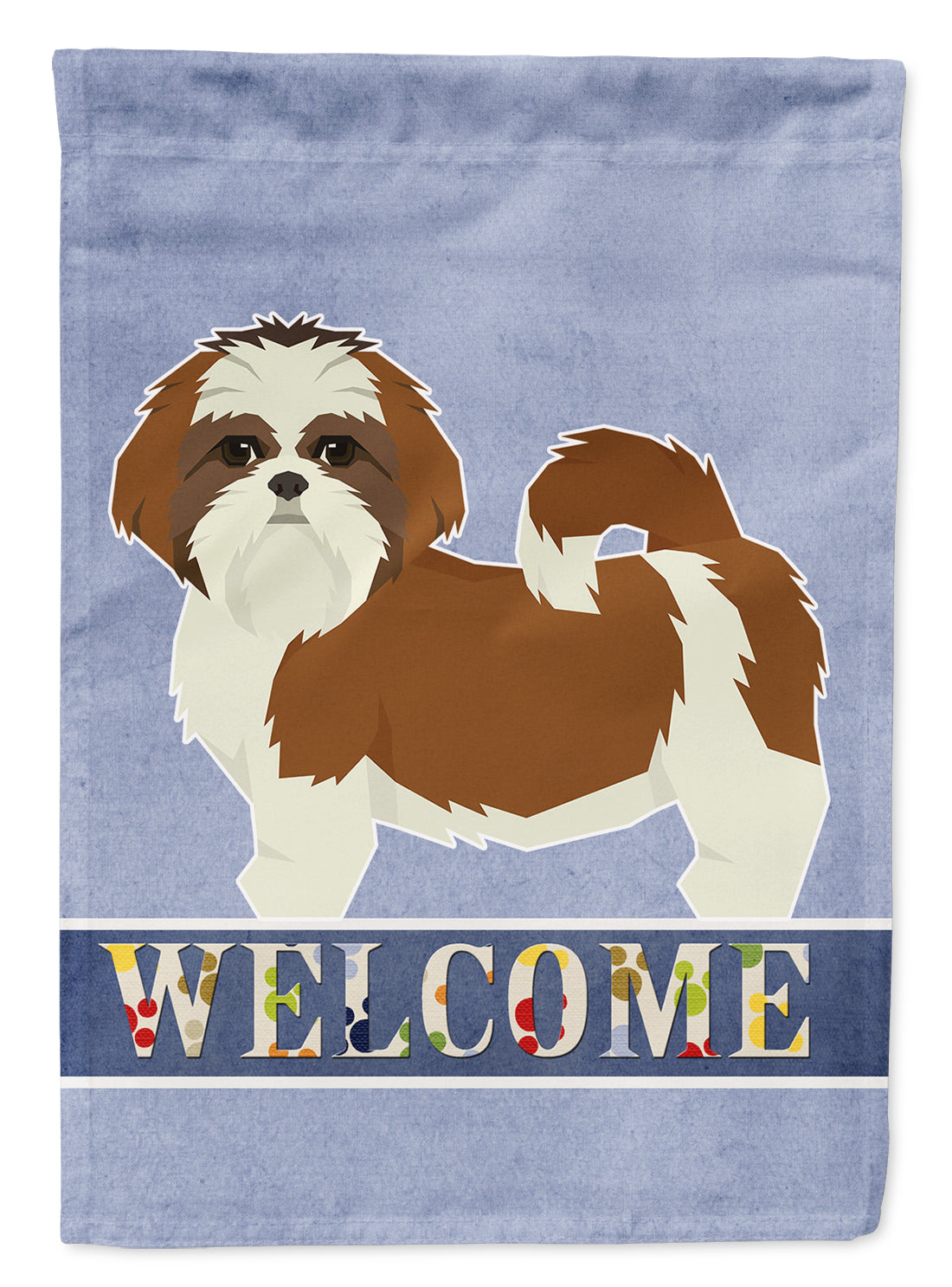 Shih Tzu Welcome Flag Garden Size CK3622GF  the-store.com.