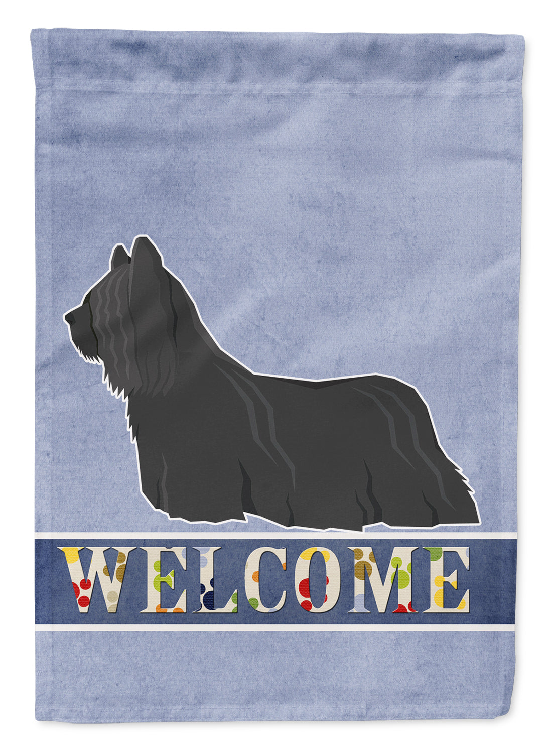 Skye Terrier Welcome Flag Garden Size CK3623GF  the-store.com.