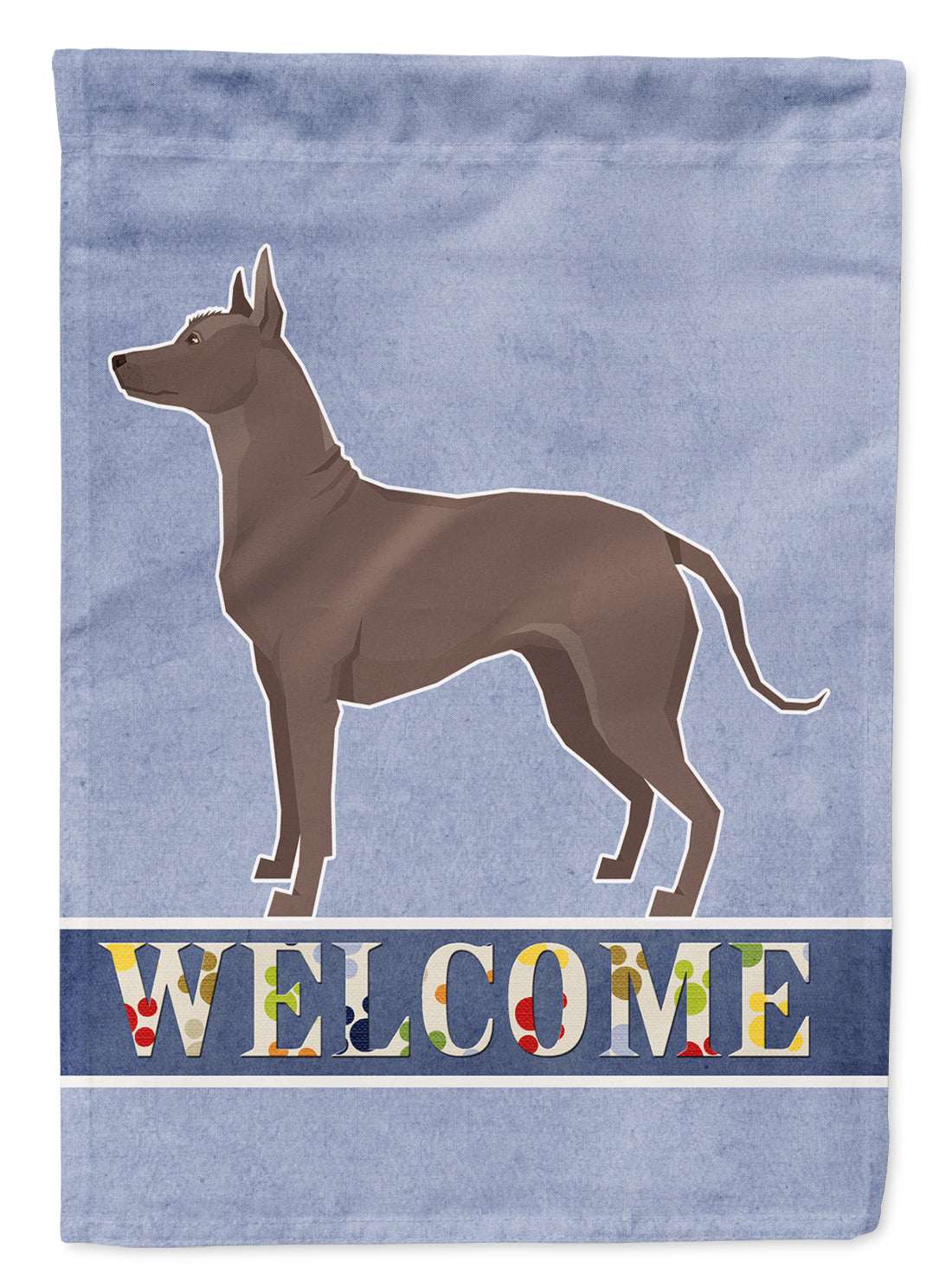 Mexican Hairless Dog Xolo Welcome Flag Garden Size CK3629GF  the-store.com.