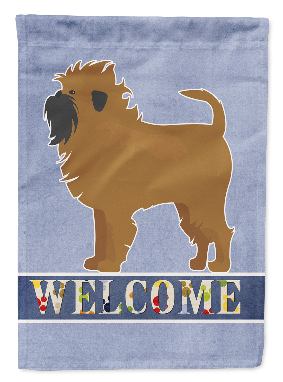 Tan Affenpinscher Welcome Flag Garden Size CK3631GF  the-store.com.