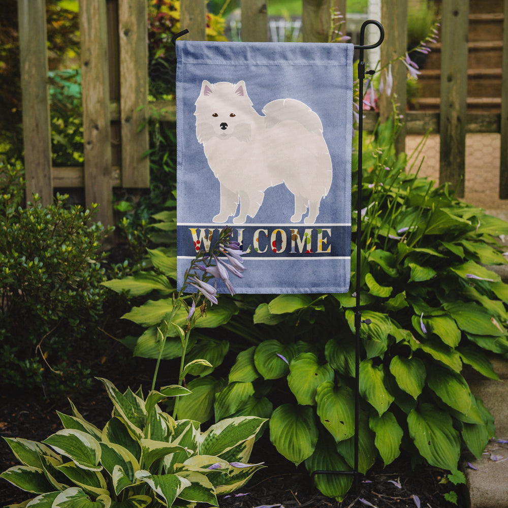 American Eskimo Welcome Flag Garden Size CK3633GF  the-store.com.