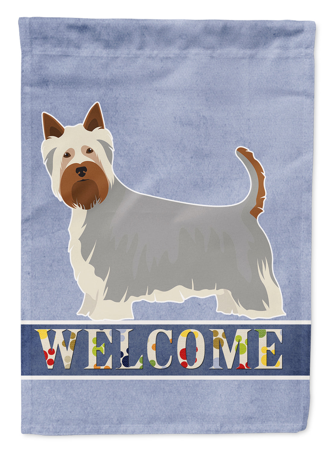 Australian Silky Terrier Welcome Flag Garden Size CK3635GF  the-store.com.