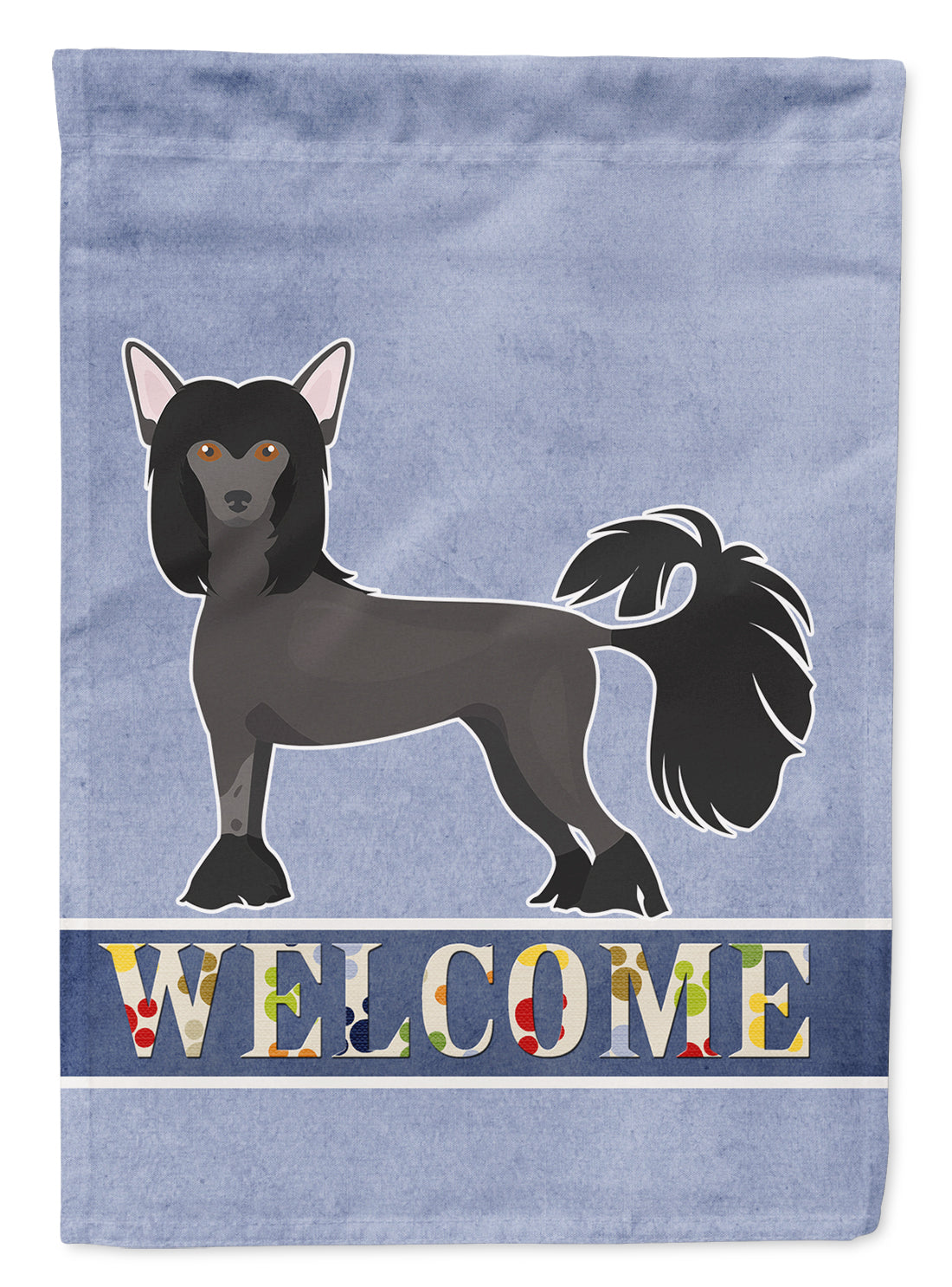 Chinese Crested Welcome Flag Garden Size CK3639GF  the-store.com.