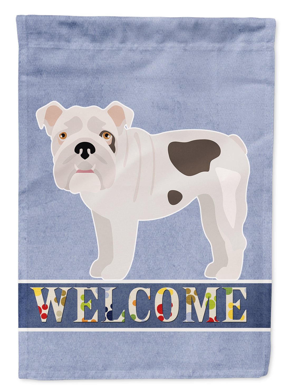 Bulldog, English Bulldog Welcome Flag Canvas House Size CK3645CHF  the-store.com.