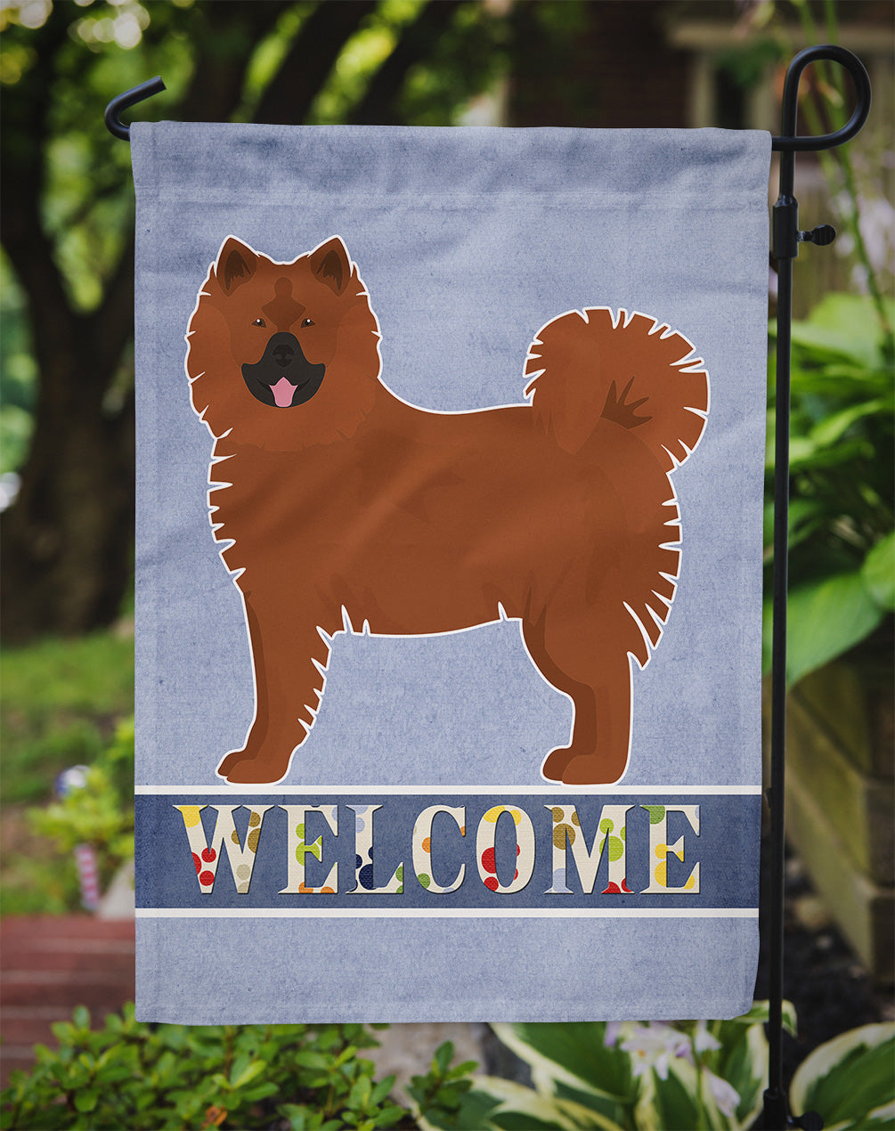 Eurasier or Eurasian dog Welcome Flag Garden Size CK3646GF  the-store.com.