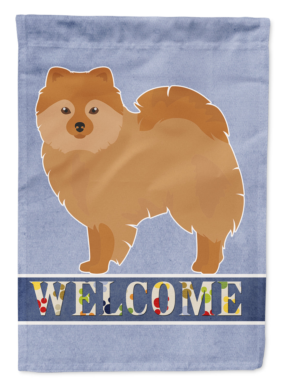 German Spitz Welcome Flag Garden Size CK3648GF  the-store.com.