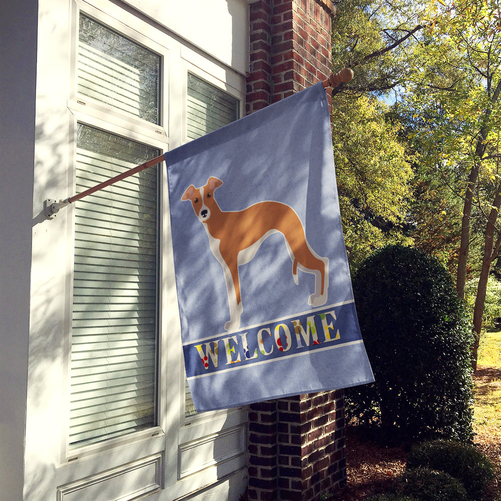 Italian Greyhound Welcome Flag Canvas House Size CK3652CHF  the-store.com.