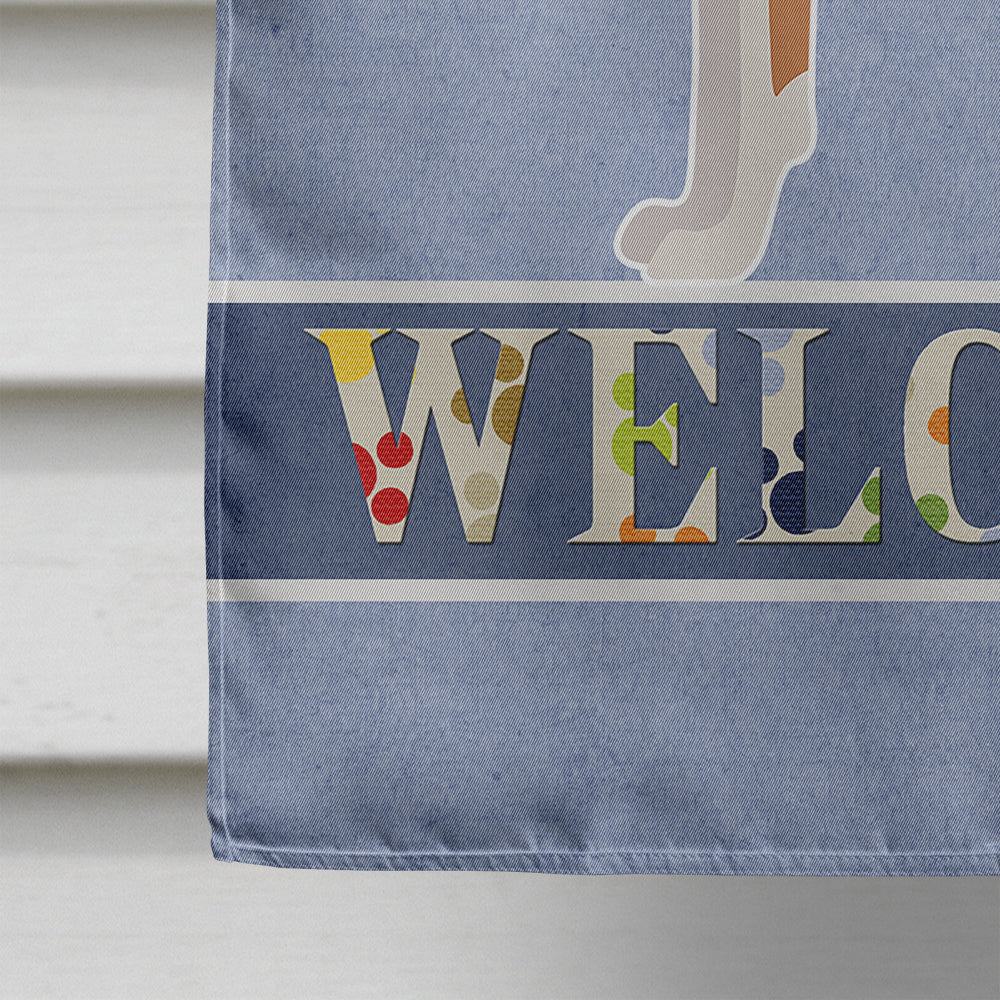 Italian Greyhound Welcome Flag Canvas House Size CK3652CHF  the-store.com.