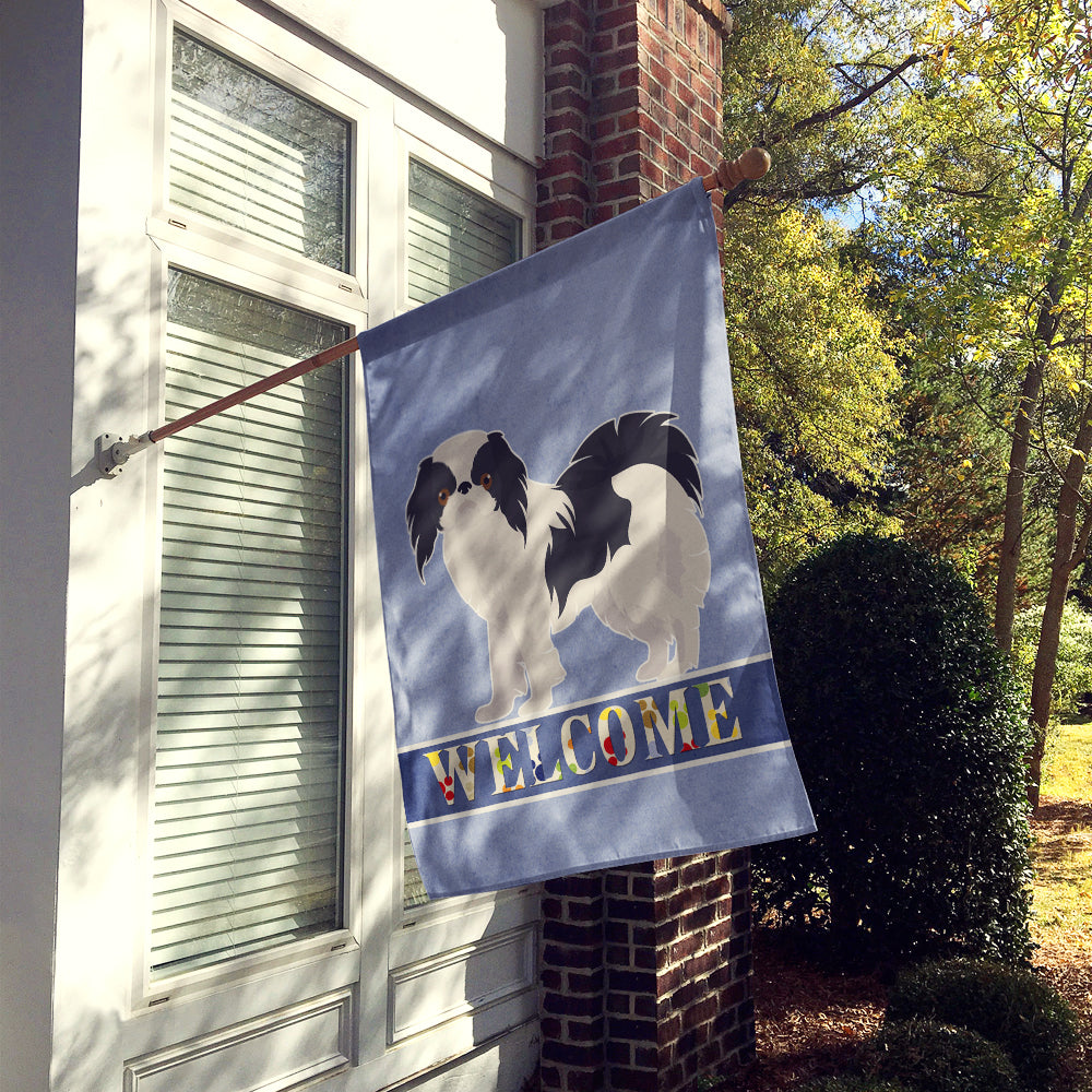 Japanese Chin Welcome Flag Canvas House Size CK3654CHF  the-store.com.
