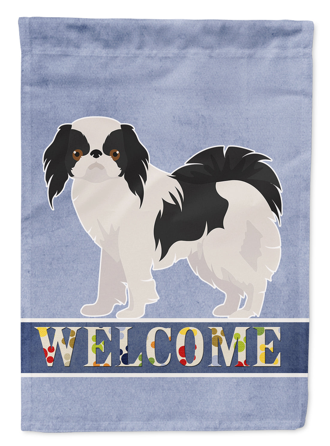 Japanese Chin Welcome Flag Canvas House Size CK3654CHF  the-store.com.